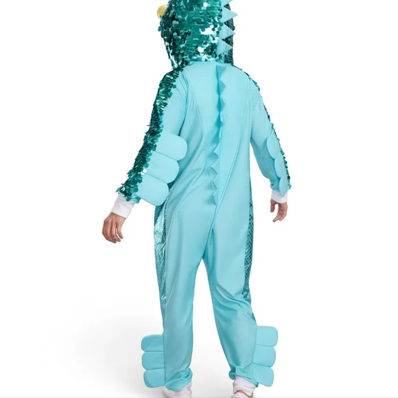 Tipsy Elves Turquoise Anglerfish Costume Mens 3XL - Picture 2 of 4